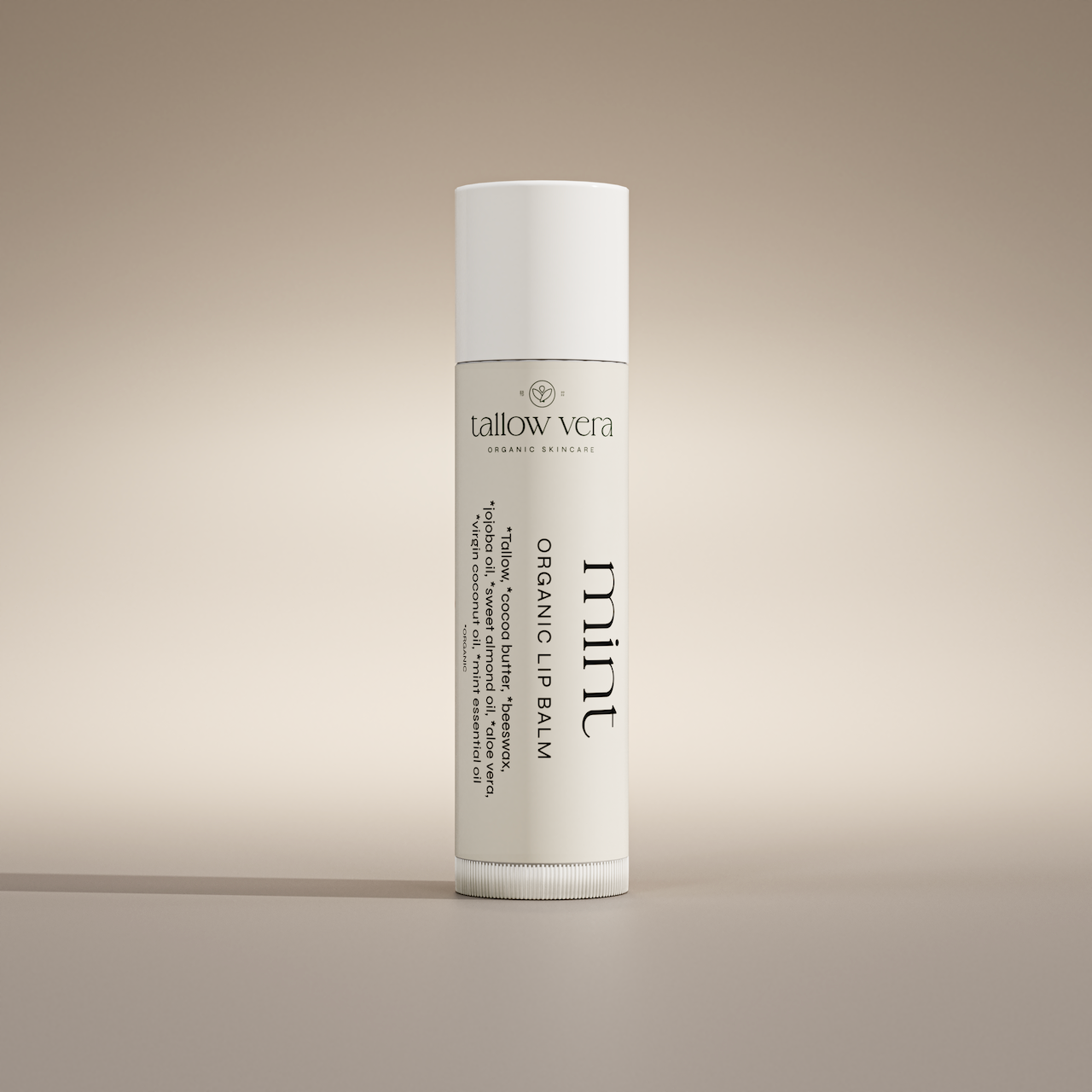 Tallow Vera's organic lavender tallow lip balms