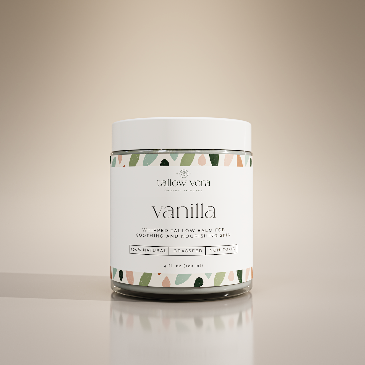 4oz vanilla whipped tallow cream
